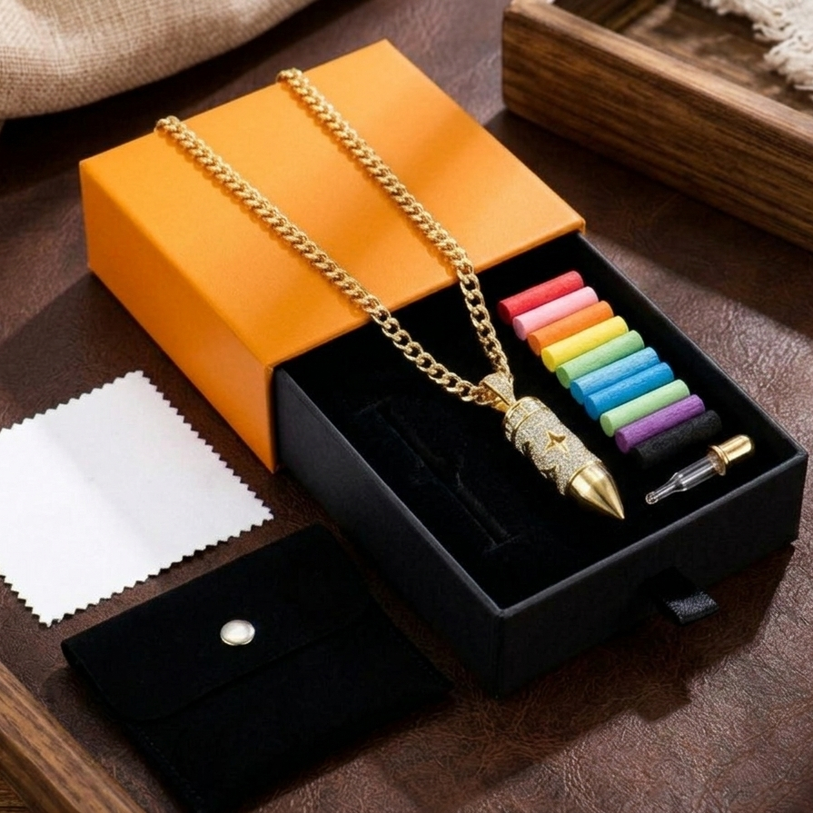 Collar Difusor de Perfume - Aroma Bullet™ (incluye pack de 6 difusores)