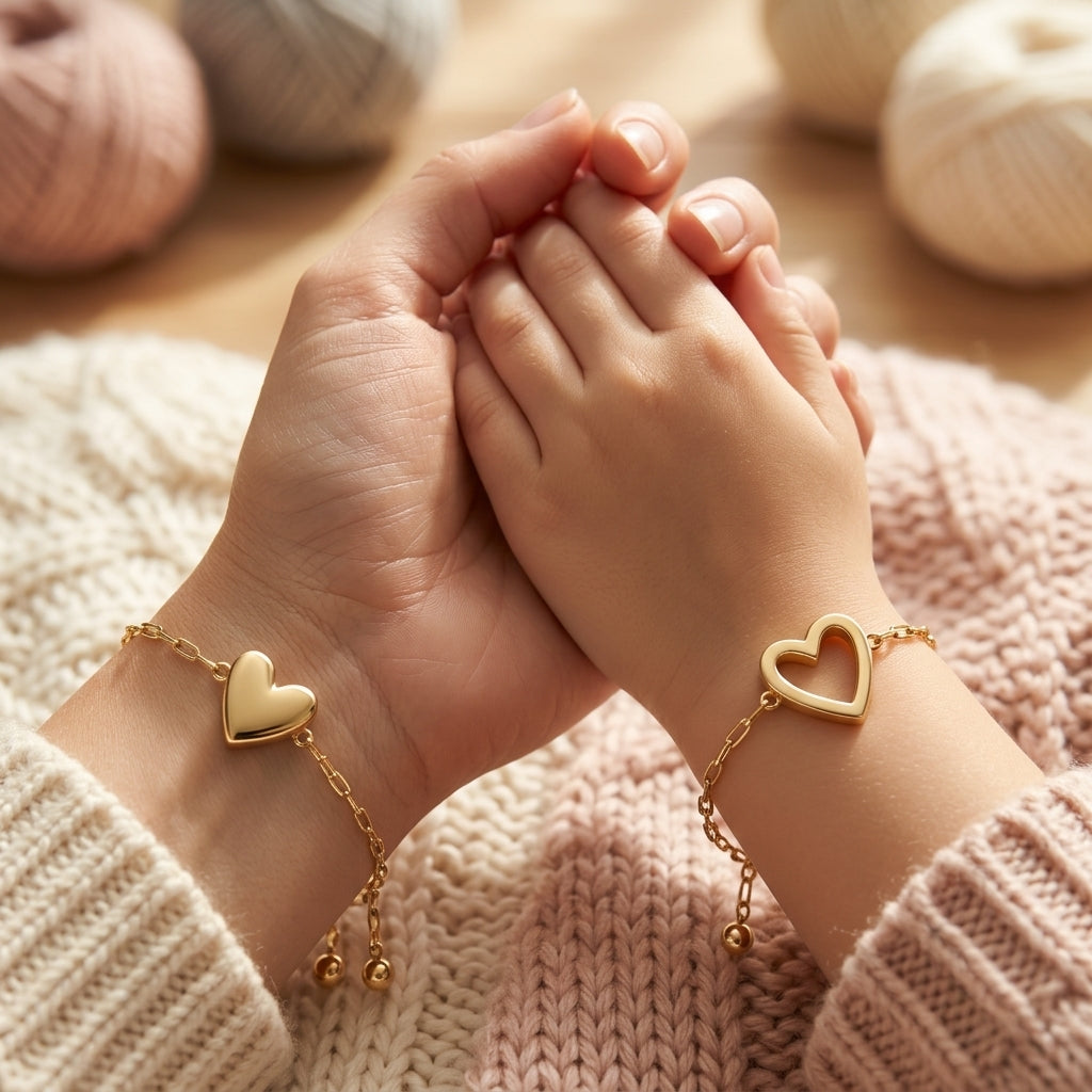 Pulseras de corazón conectado