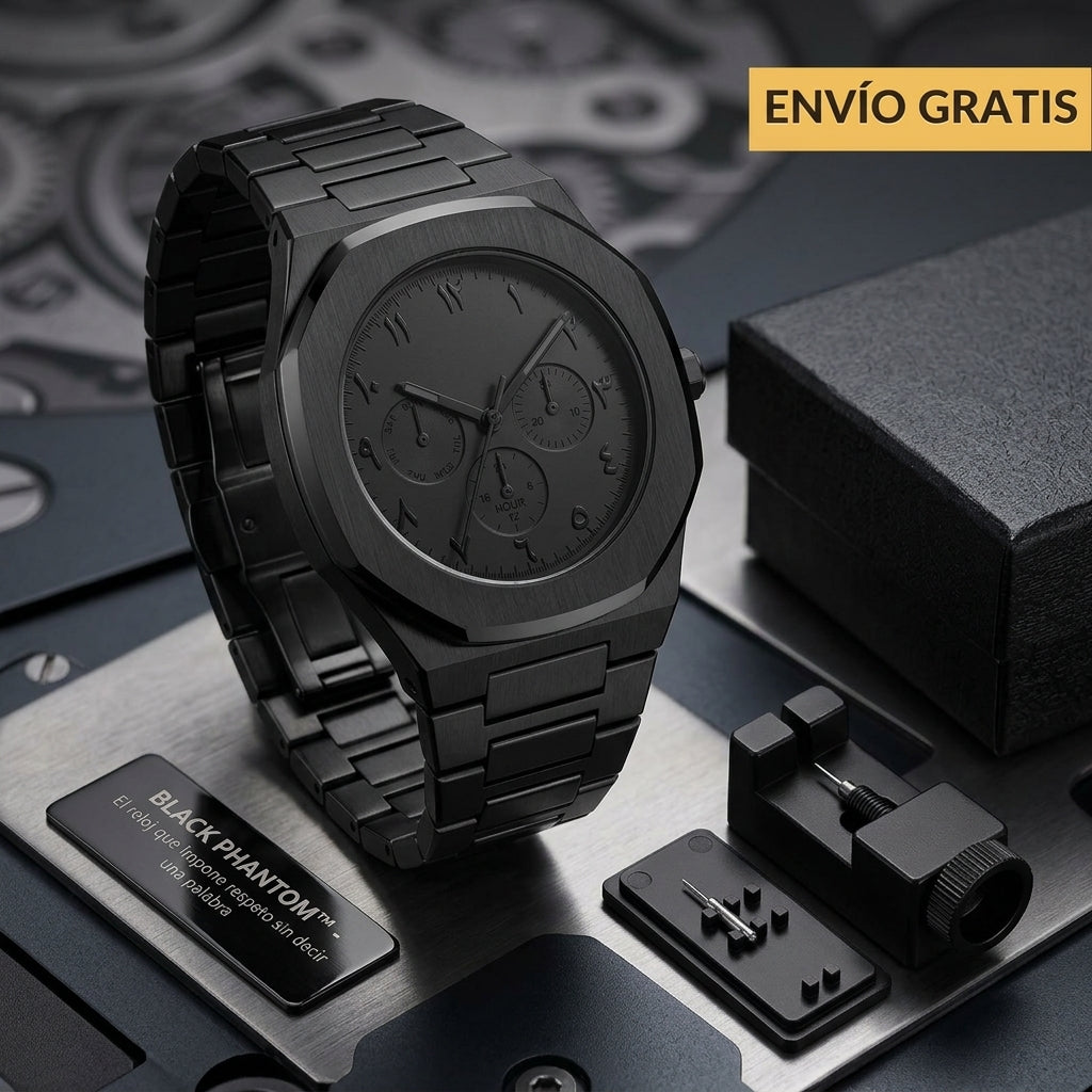BLACK PHANTOM™: EL RELOJ QUE IMPONE RESPETO