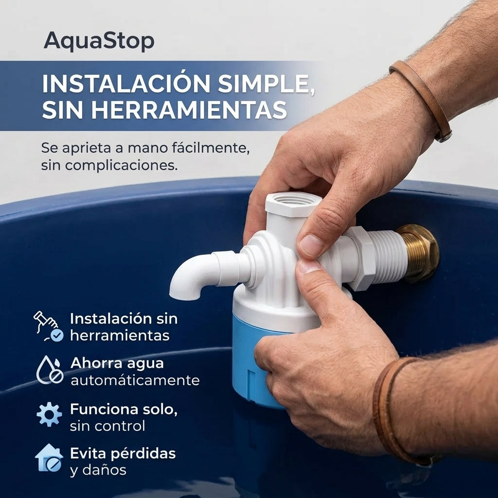 VÁLVULA DE FLOTACIÓN AUTOMÁTICA ANTIFUGAS - AQUASTOP™