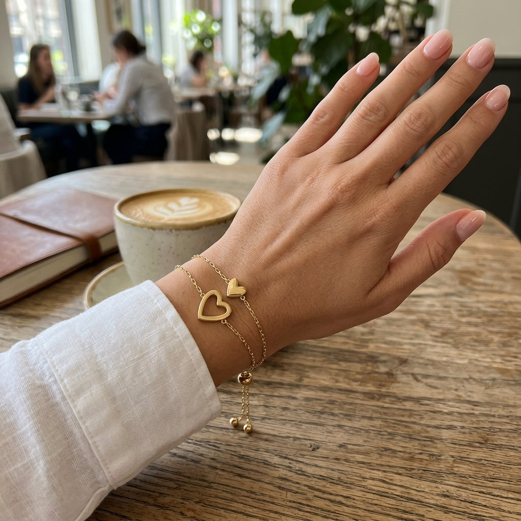 Pulseras de corazón conectado