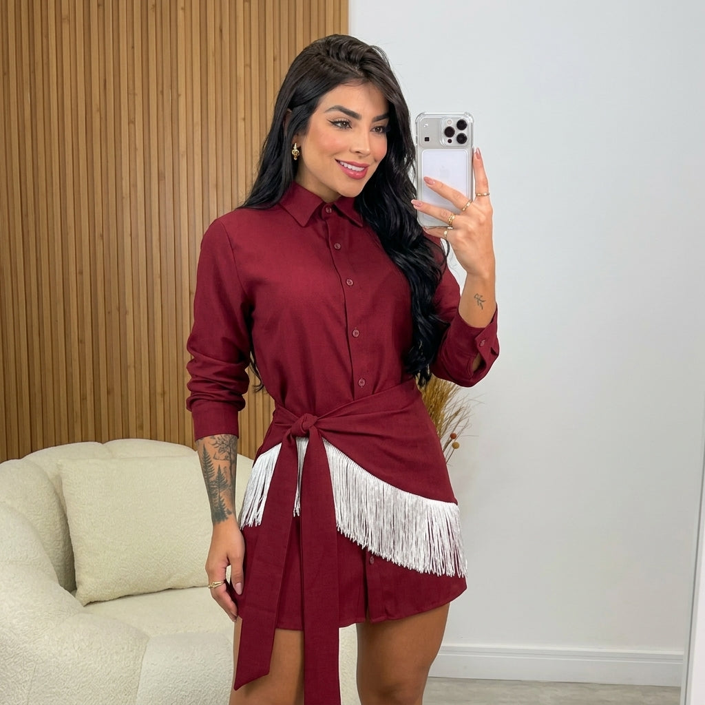CONJUNTO ELOISA - VESTIDO CASUAL ELEGANTE
