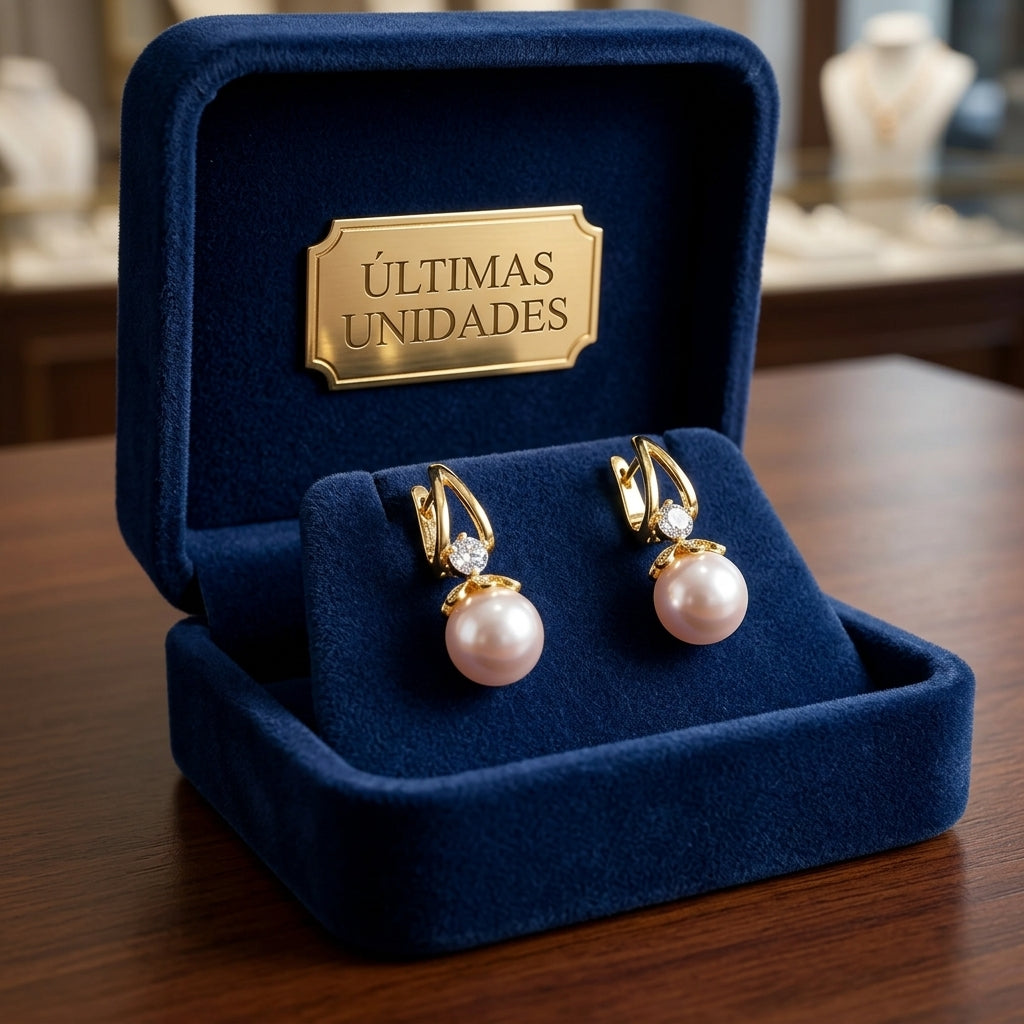 Pendientes de perla elegante - Pearl Aura™ (pack de 3 colores)