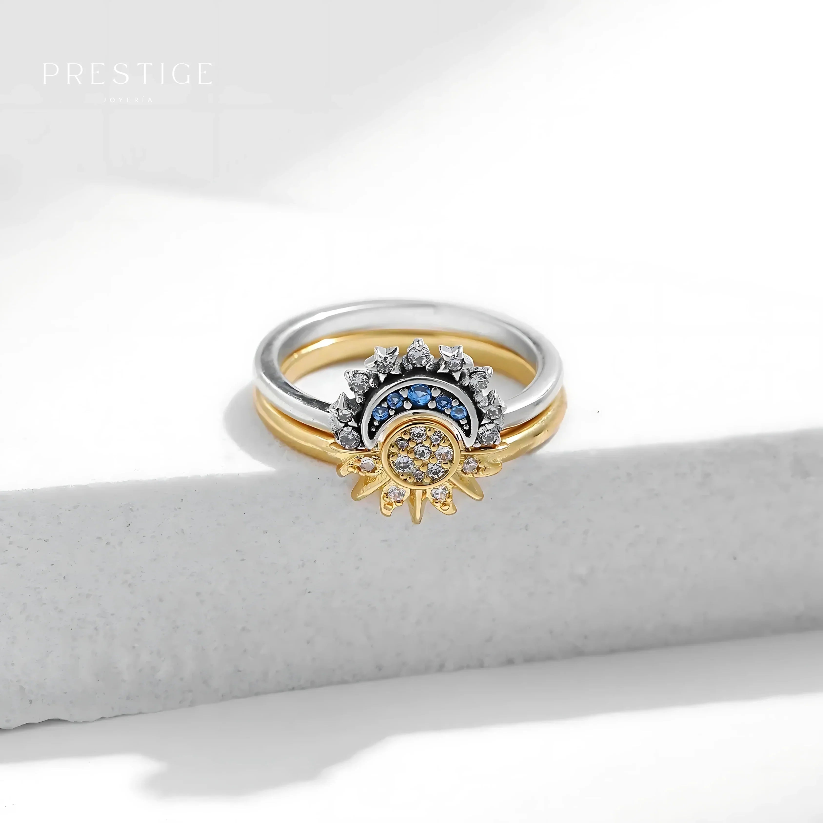 Juego de anillos ajustables que encajan - Sol&Luna™