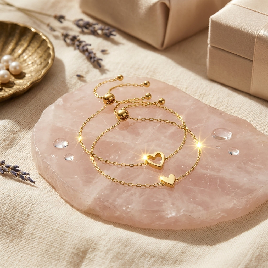 Pulseras de corazón conectado