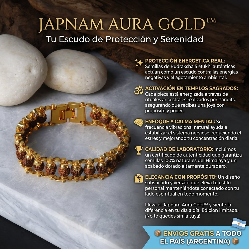 Pulsera de Protección y Enfoque - Aura Gold™