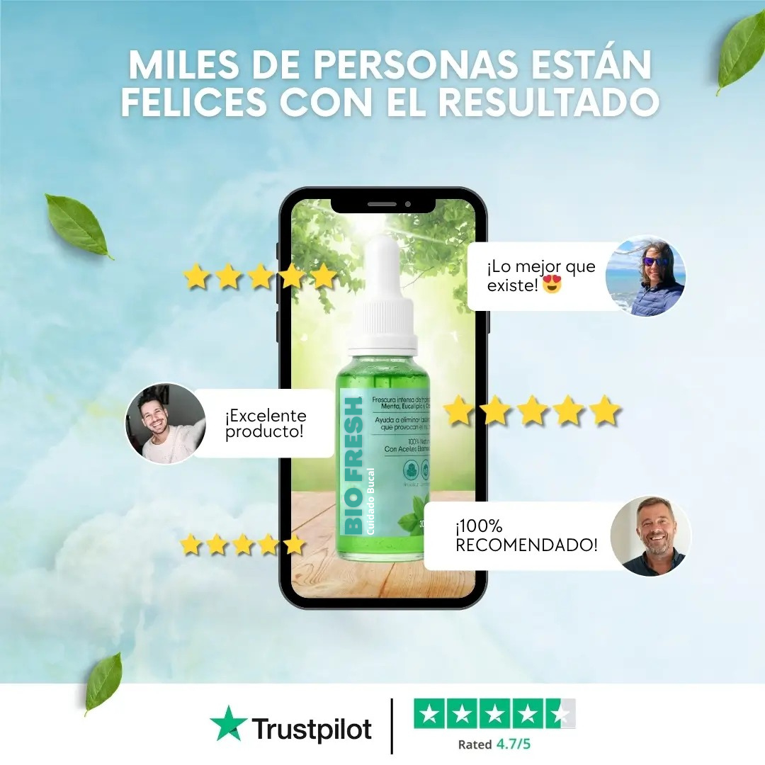 Bio Fresh™ | Neutralizador natural de olores bucales + Ebook Gratis 🎁
