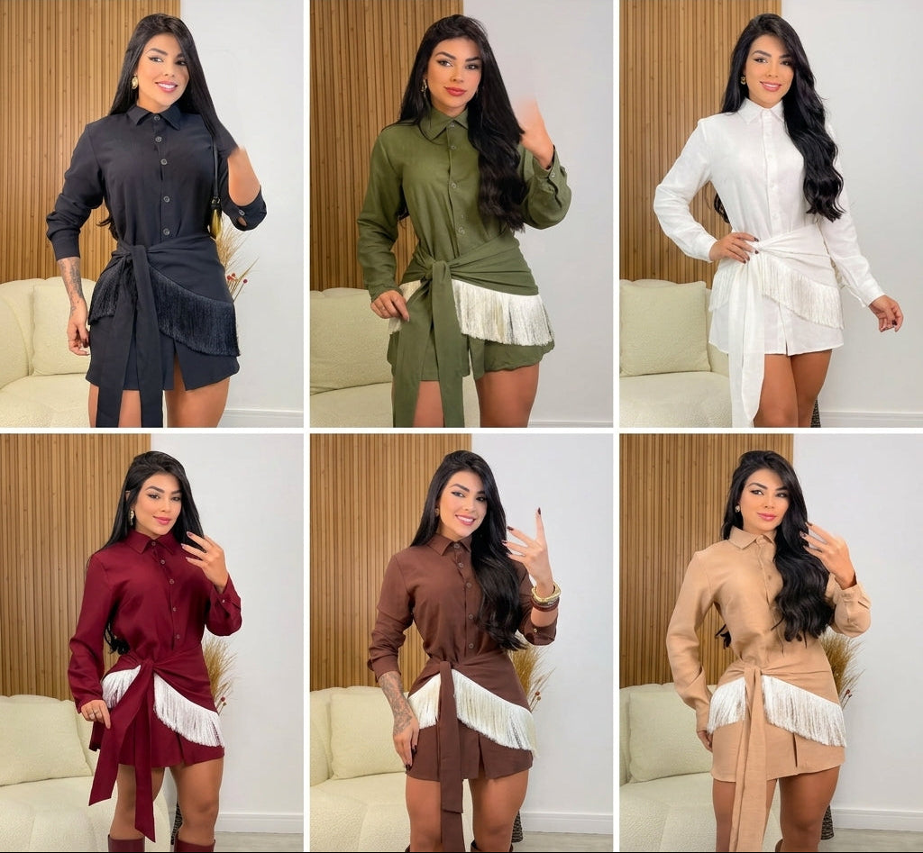 CONJUNTO ELOISA - VESTIDO CASUAL ELEGANTE