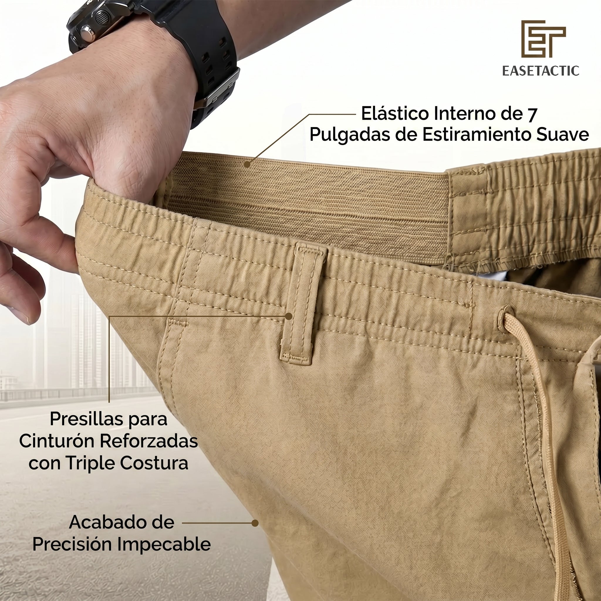 Pantalón de Gabardina Inteligente Flex-Fit - Japnam™ Ultra Comfort